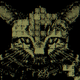A pixelated cat wearing a pentagram charm on her collar.